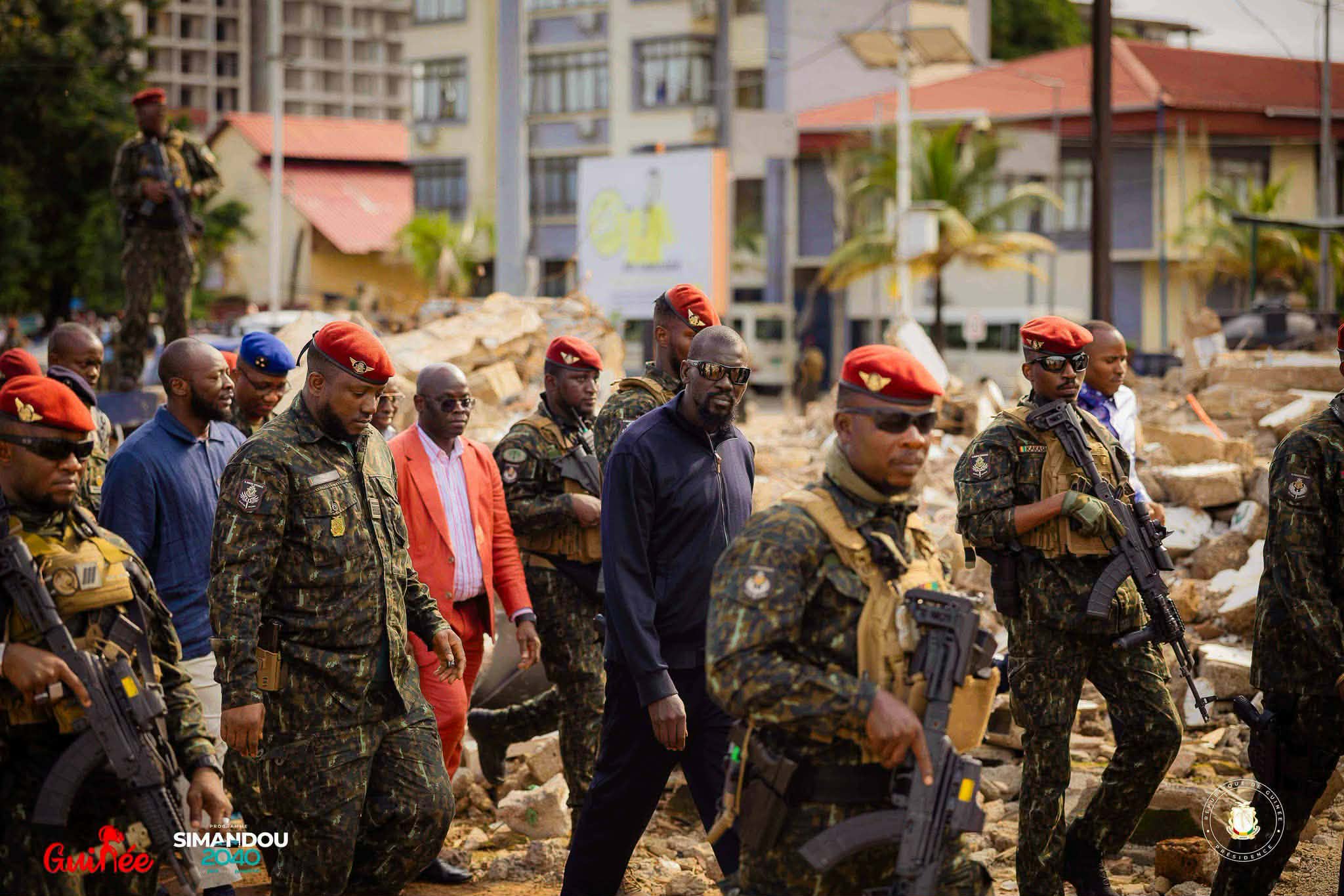 Conakry : sur les chantiers, Mamadi Doumbouya exige des résultats