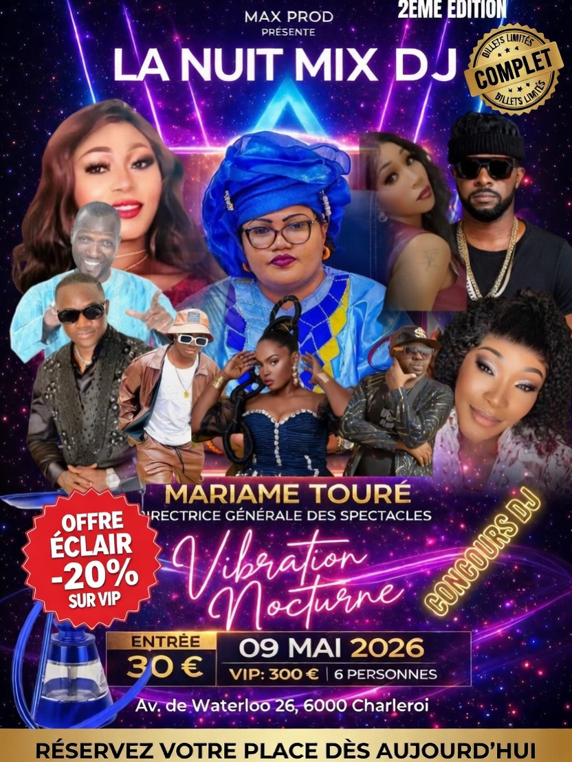 Culture : Vers la Grande Nuit des MIX Dj de la Guinée à Charleroi 