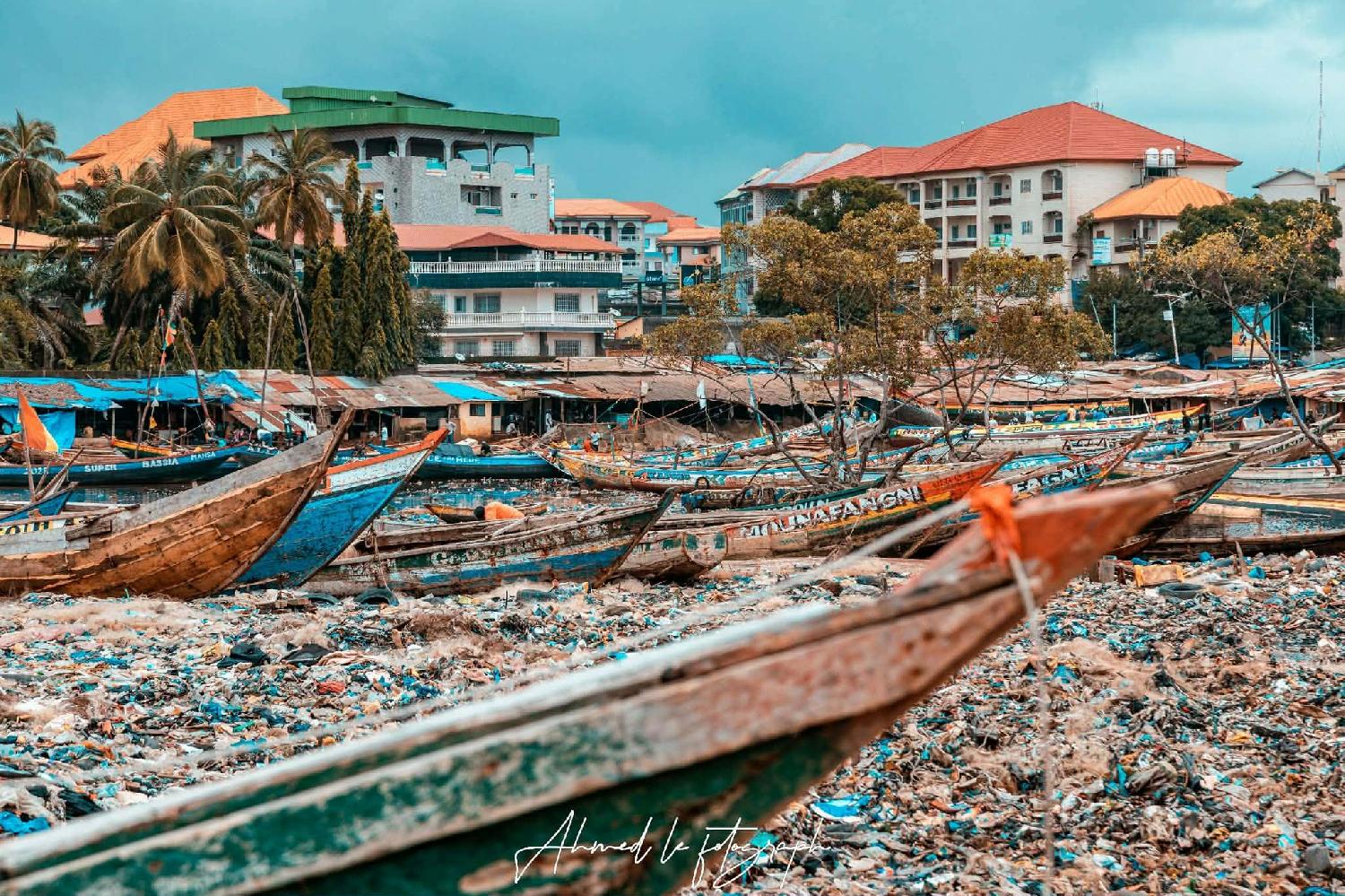 Environnement : À Kaporo, les algues envahissent le port et mettent les pêcheurs à rude épreuve
